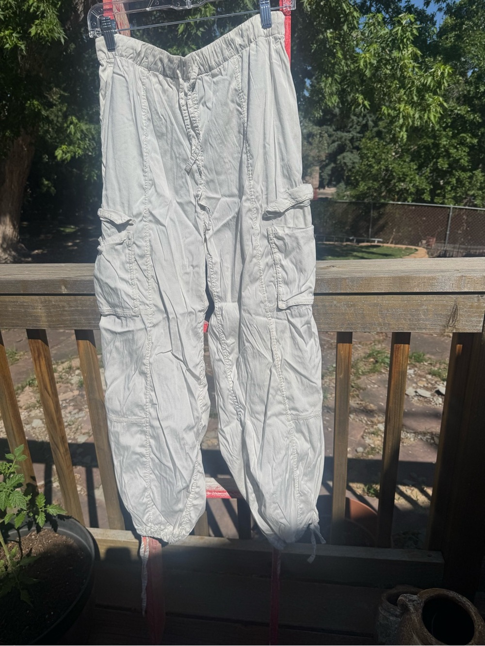 lululemon athletica White cargo joggers